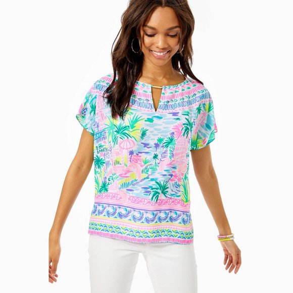 Lilly Pulitzer Tops - Lilly Pulitzer Manda Tunic Top in Private Island